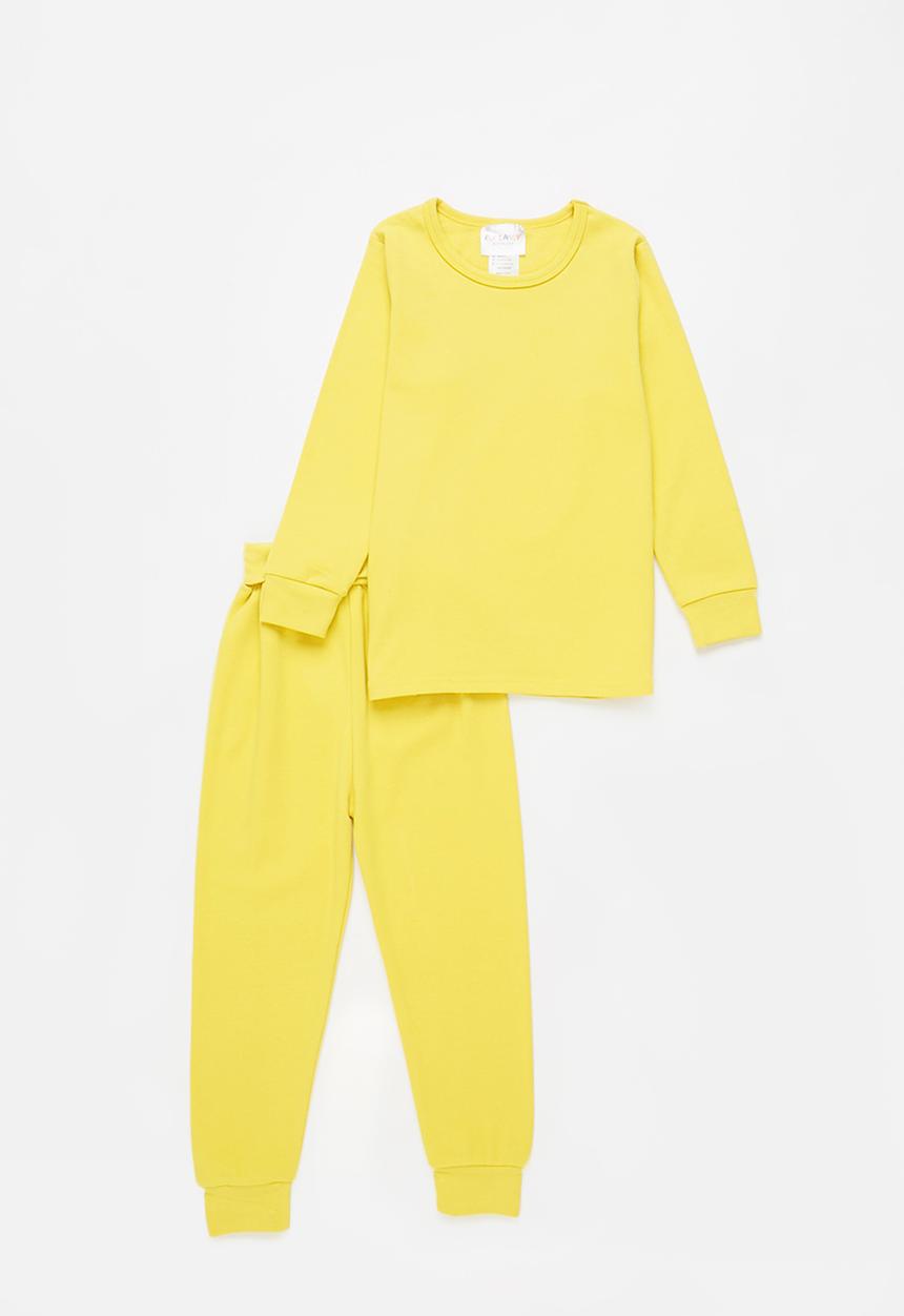 Pop Candy - Girls crew neck & sweatpants set - yellow