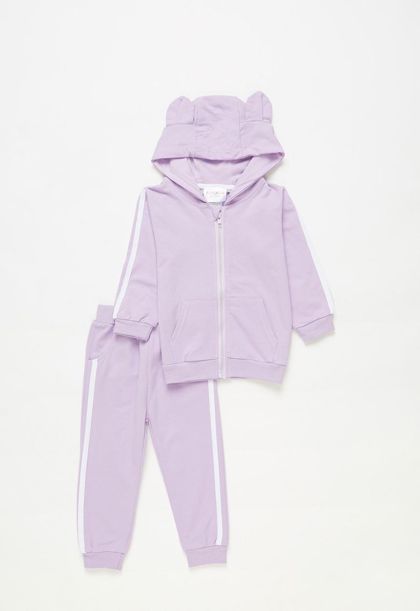 Pop Candy - Girls tracksuit with ears - purple