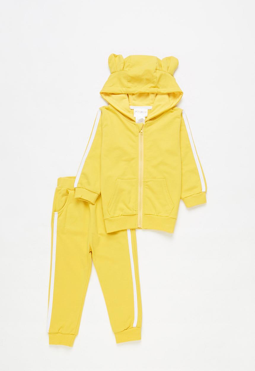 Pop Candy - Girls sweatset with ears - yellow