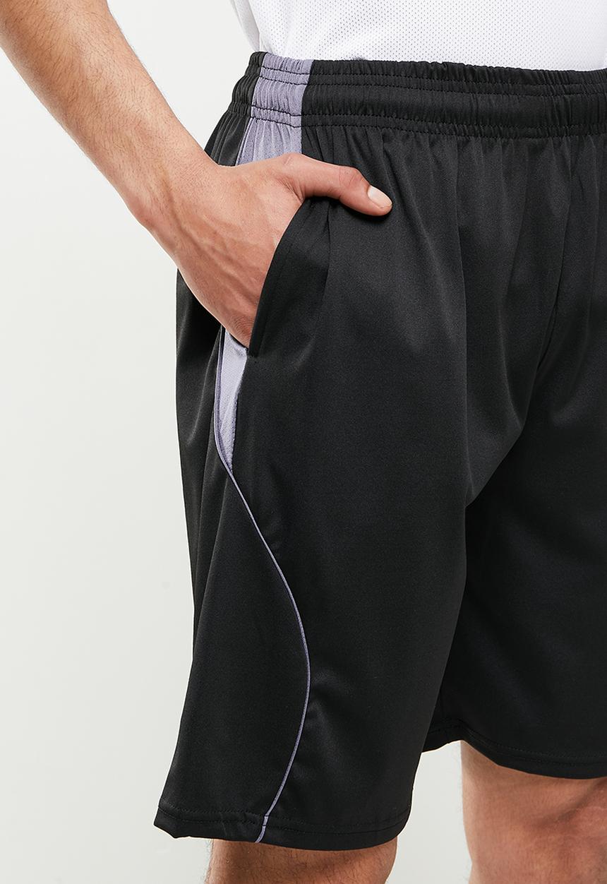 basicthread - Active curved short - black & grey