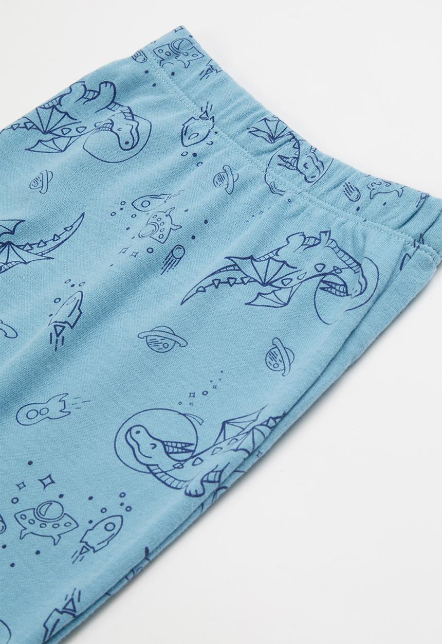 Pop Candy - Baby dino sweatpants - blue