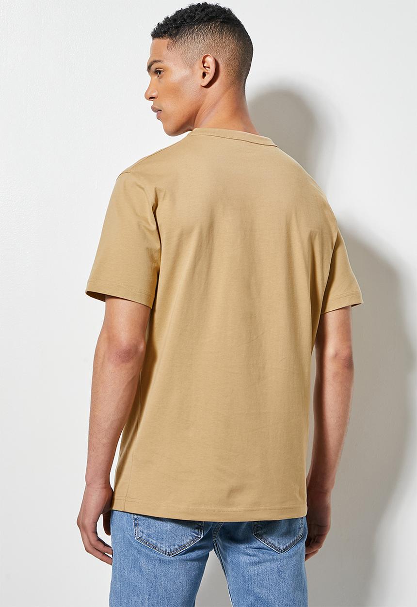 Superbalist - Aaron organic relaxed fit crew tee - tan