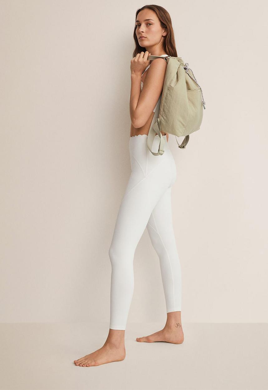 MANGO - Leggings lou - white
