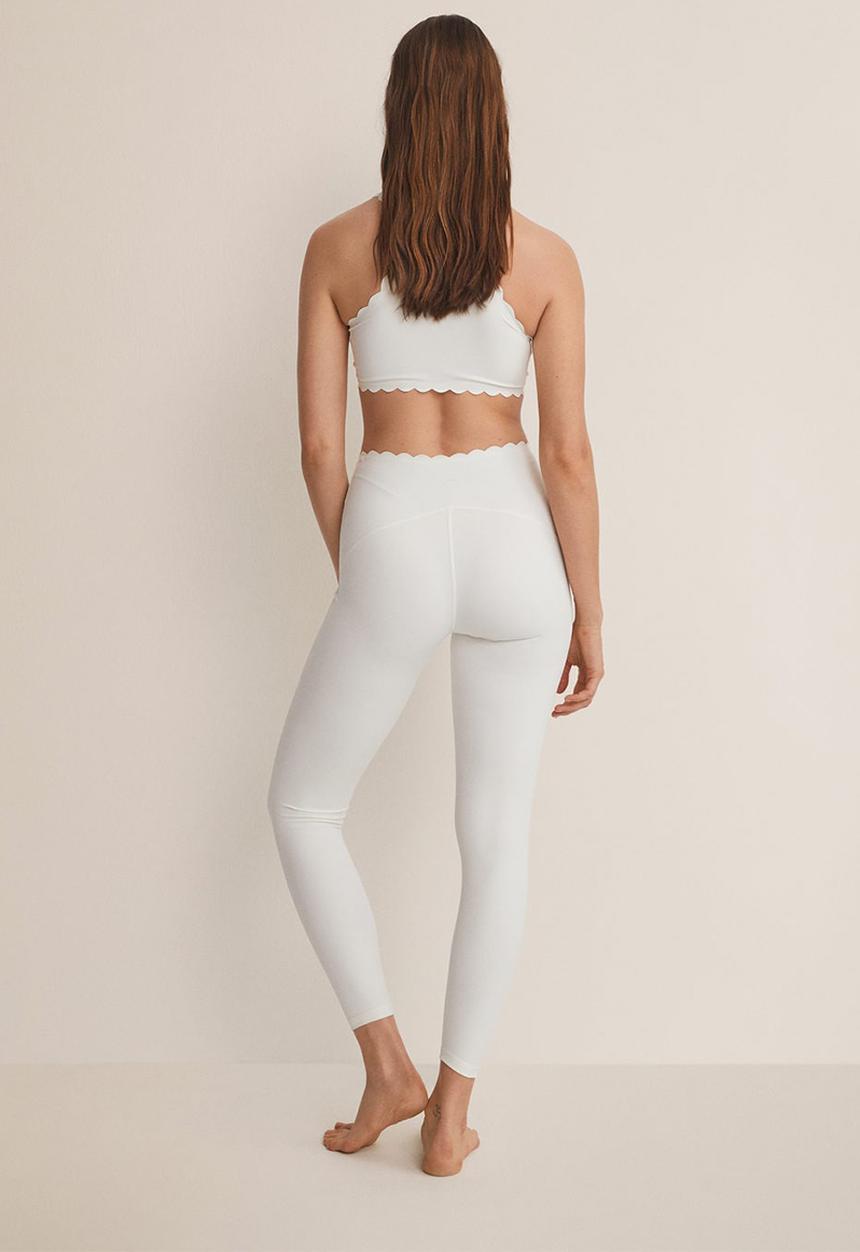 MANGO - Leggings lou - white
