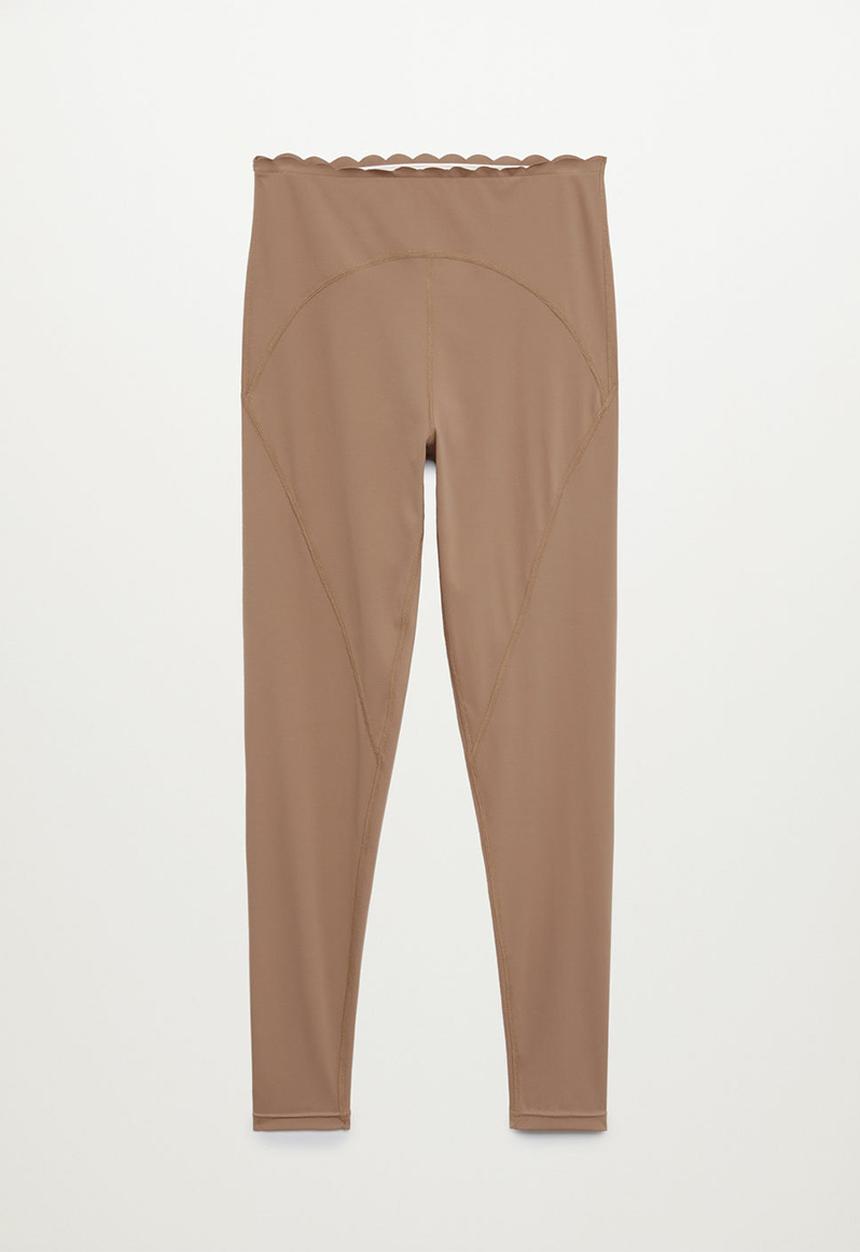 MANGO - Leggings lou - dark brown