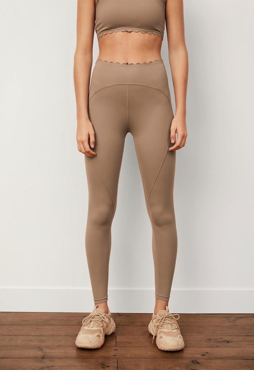 MANGO - Leggings lou - dark brown