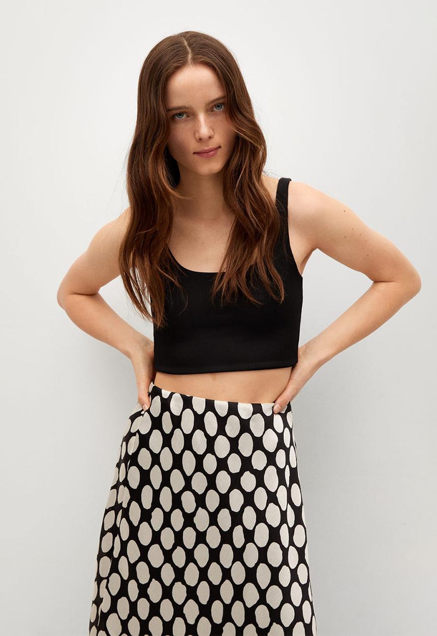 MANGO - Skirt saber - black