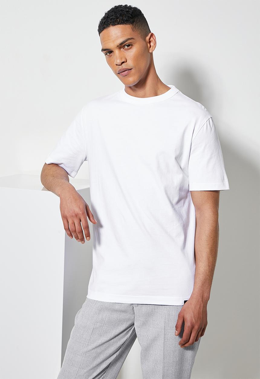 Superbalist - Aaron organic relaxed fit crew tee - white