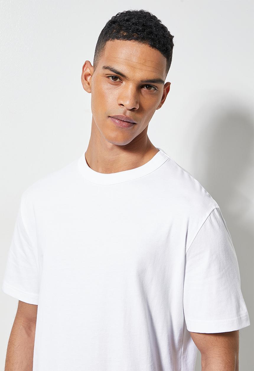 Superbalist - Aaron organic relaxed fit crew tee - white
