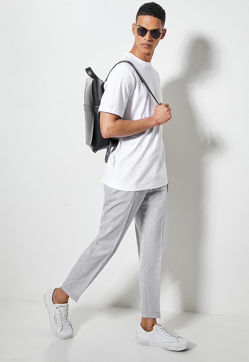 Superbalist - Aaron organic relaxed fit crew tee - white