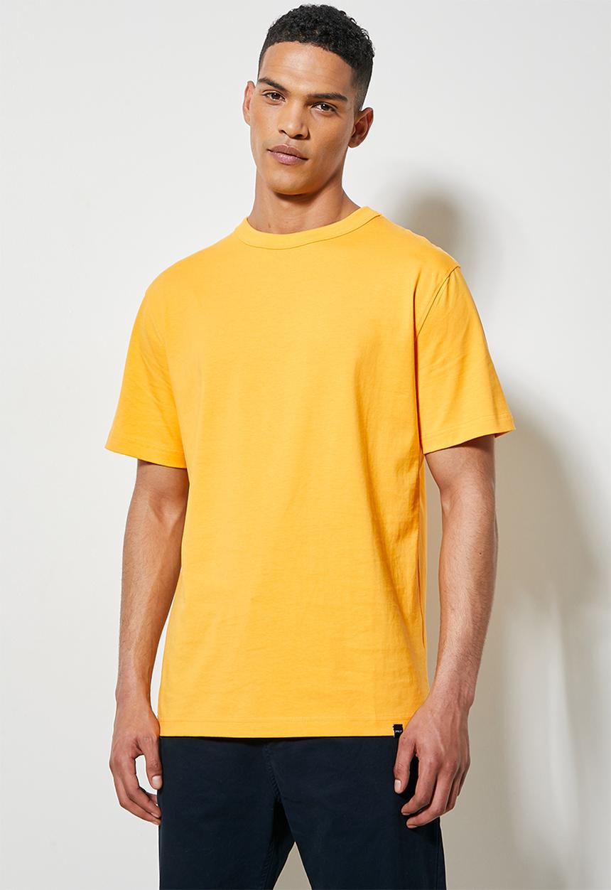 Superbalist - Aaron organic relaxed fit crew tee - yellow