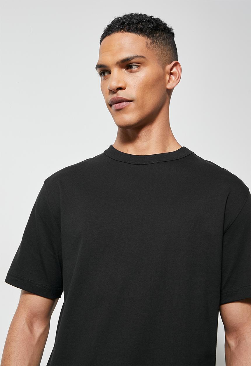 Superbalist - Aaron organic relaxed fit crew tee - black