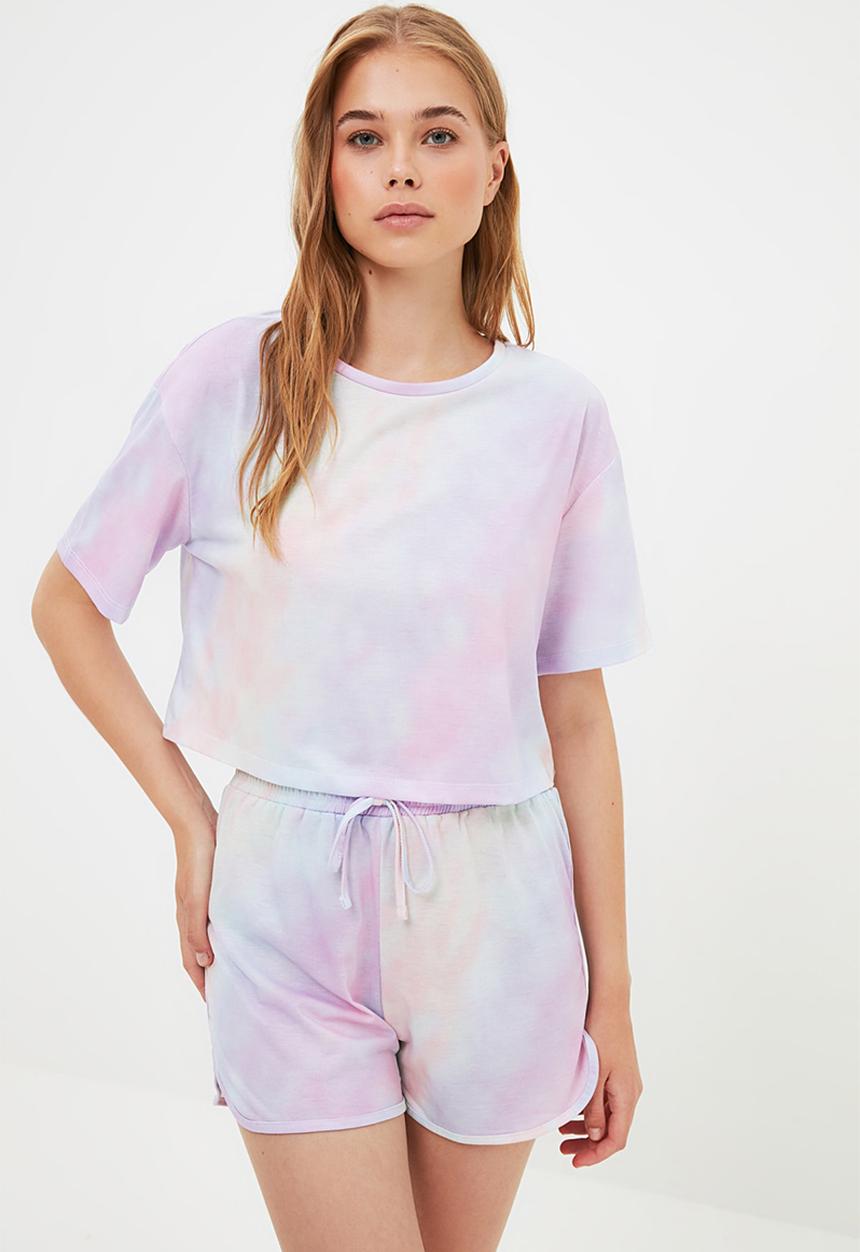 Trendyol - Patterned knitted pajamas set - multi
