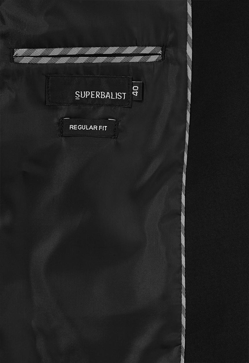 Superbalist - Regular fit 2-button single vent blazer - black