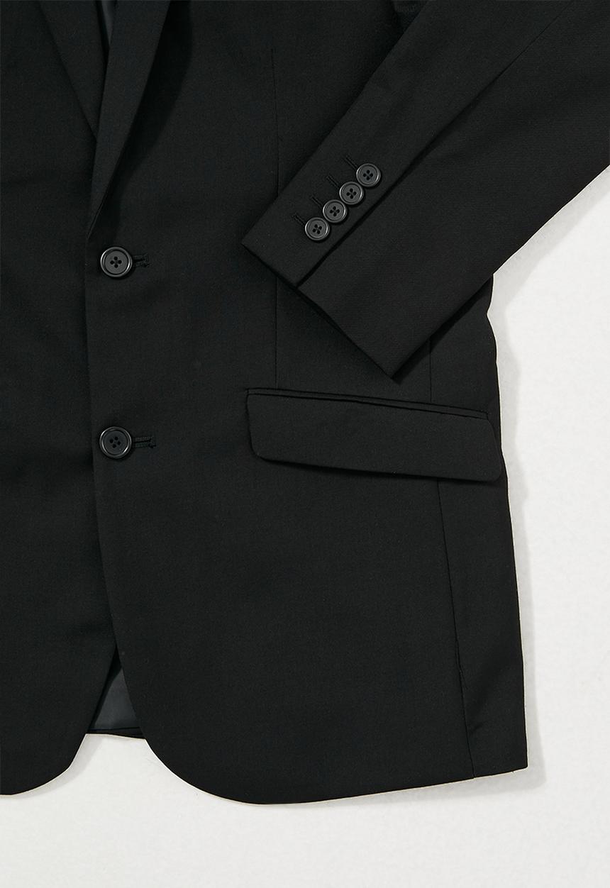 Superbalist - Soho slim fit 2-button single vent blazer - black