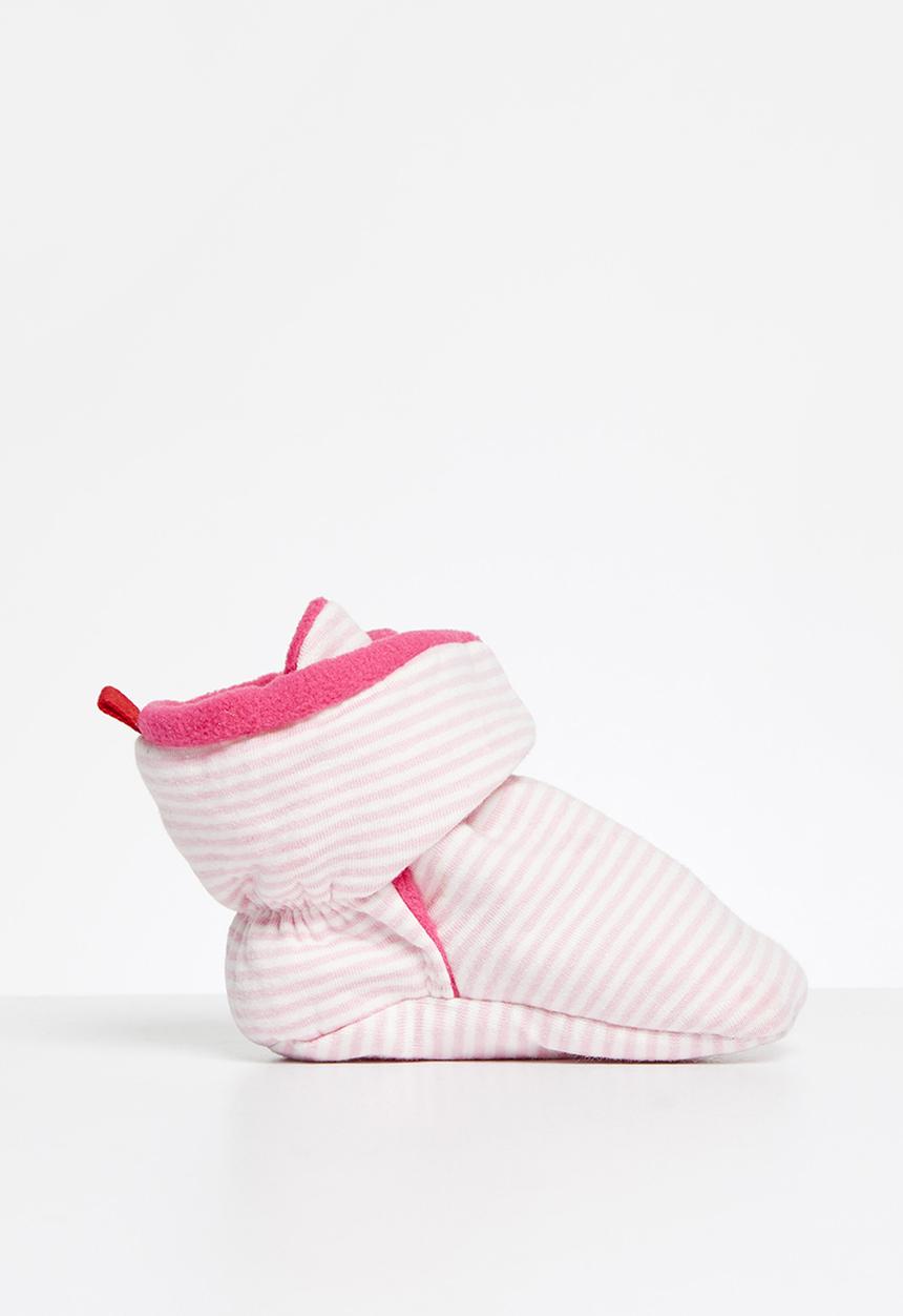 Pop Candy - Girls cotton booties - pink