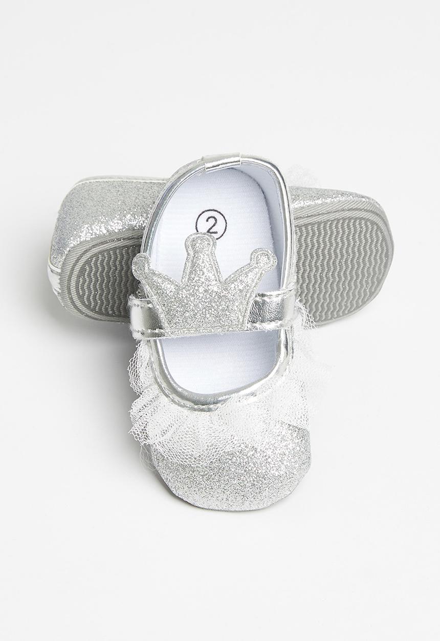 Pop Candy - Girls glitter top pump - silver