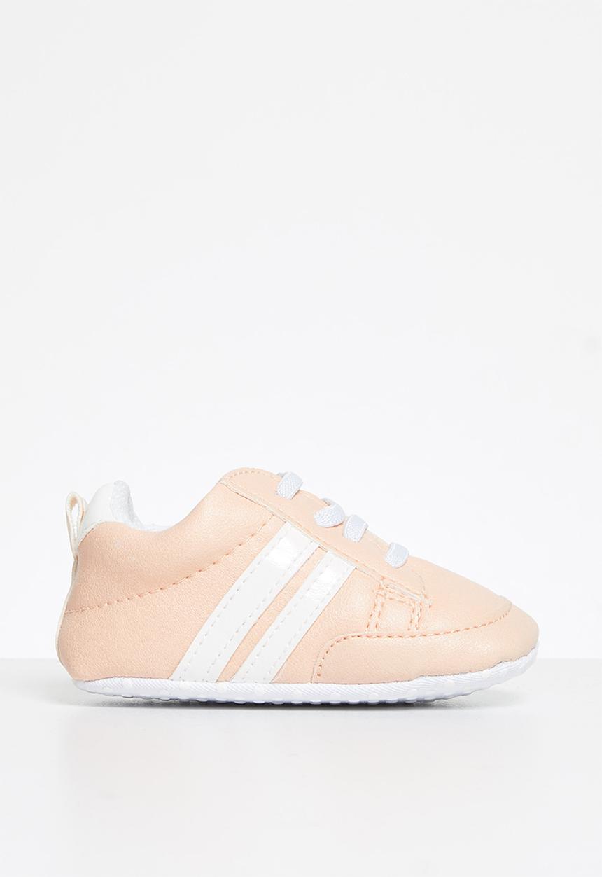 Pop Candy - Girls pu sneaker - pink & white
