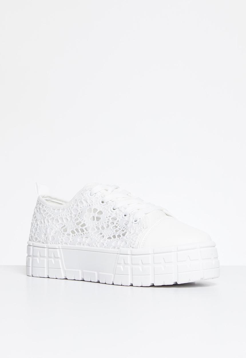 Footwork - Centro flatform lace sneaker - fwl01271 - white