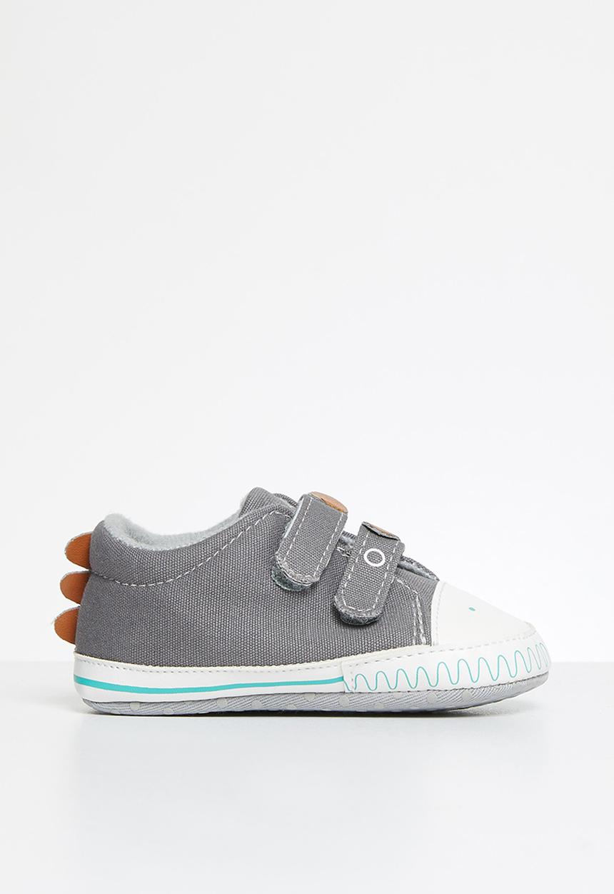 Pop Candy - Boys character velcro strap sneaker - grey