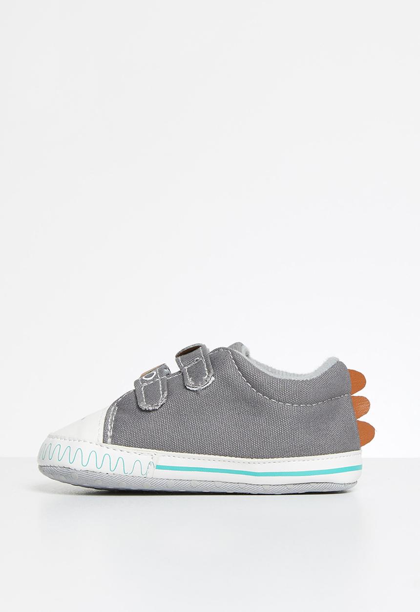Pop Candy - Boys character velcro strap sneaker - grey