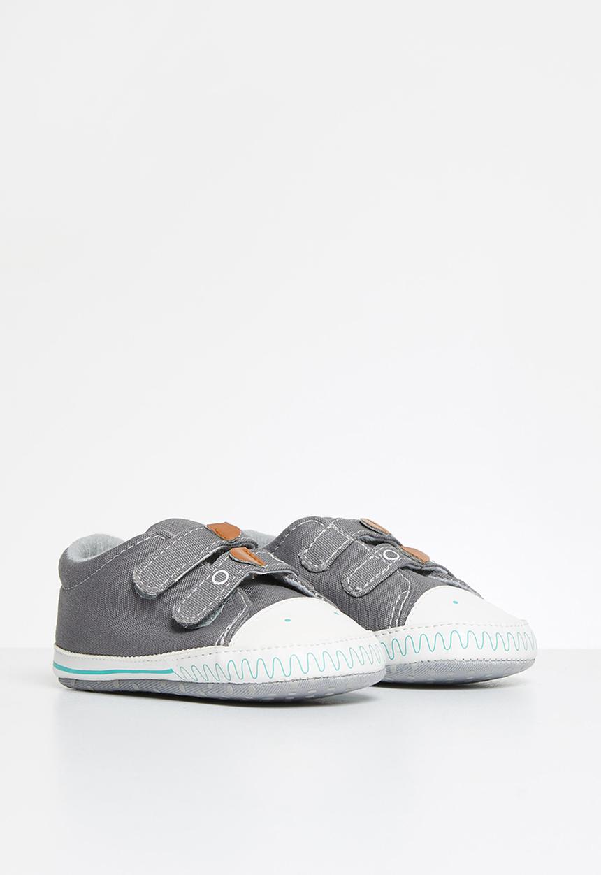 Pop Candy - Boys character velcro strap sneaker - grey
