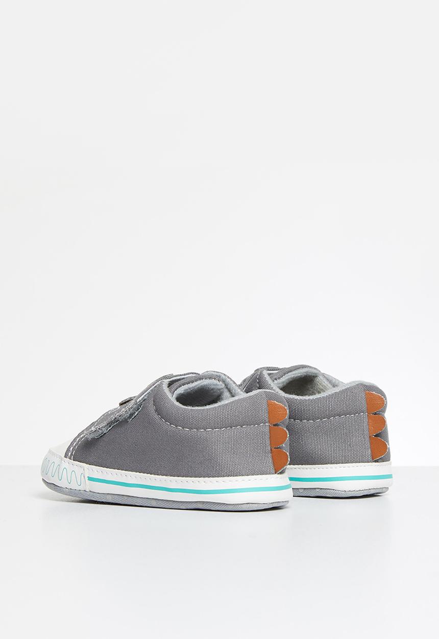 Pop Candy - Boys character velcro strap sneaker - grey