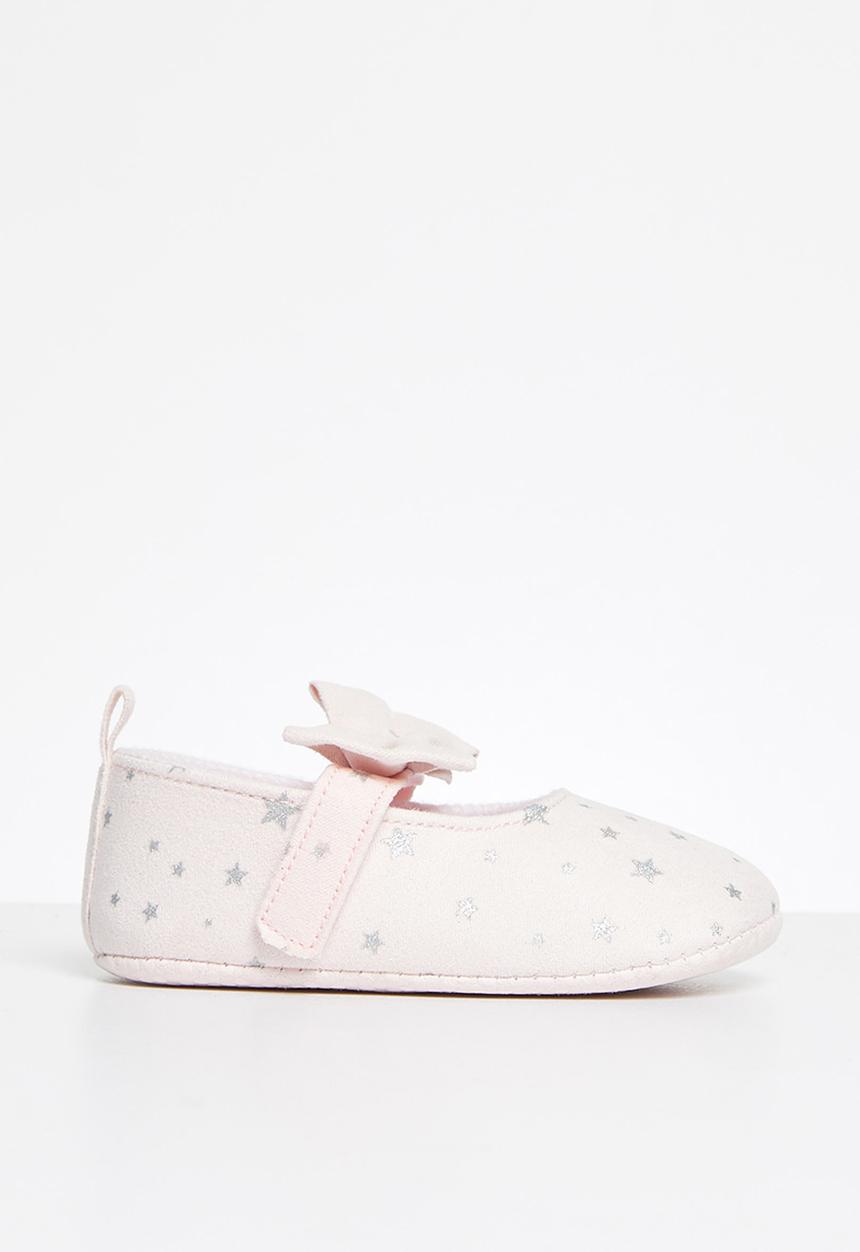 Pop Candy - Girls star pump with bow - pink