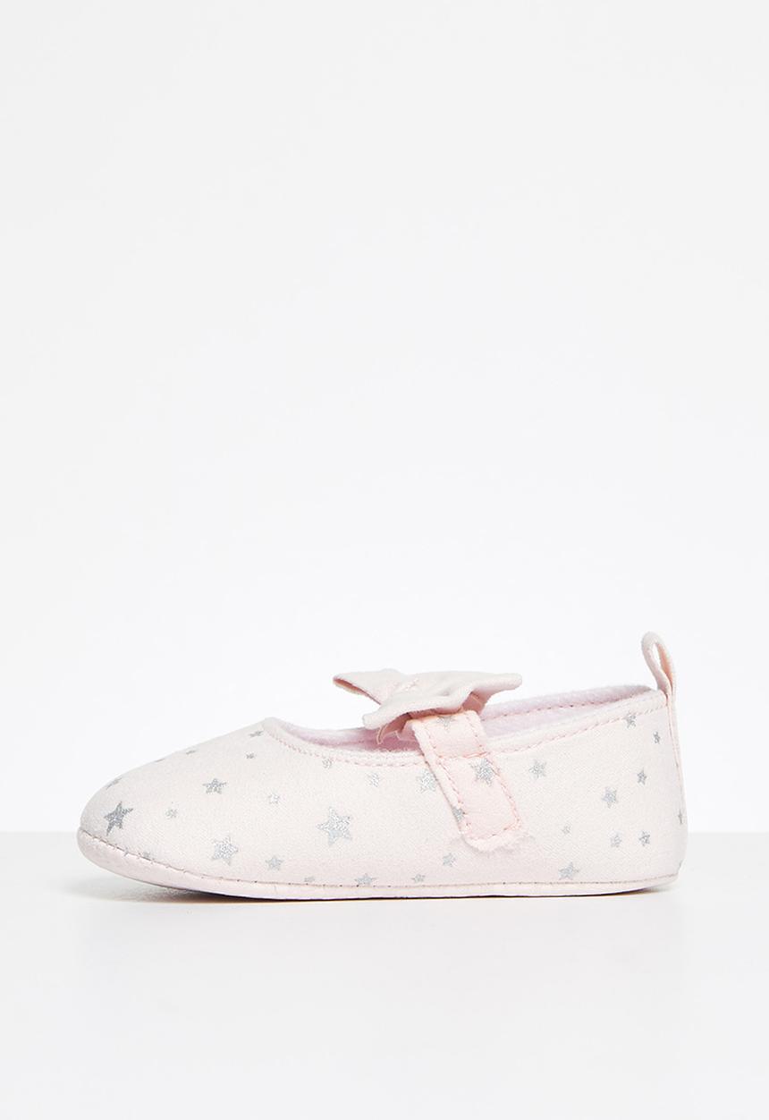 Pop Candy - Girls star pump with bow - pink