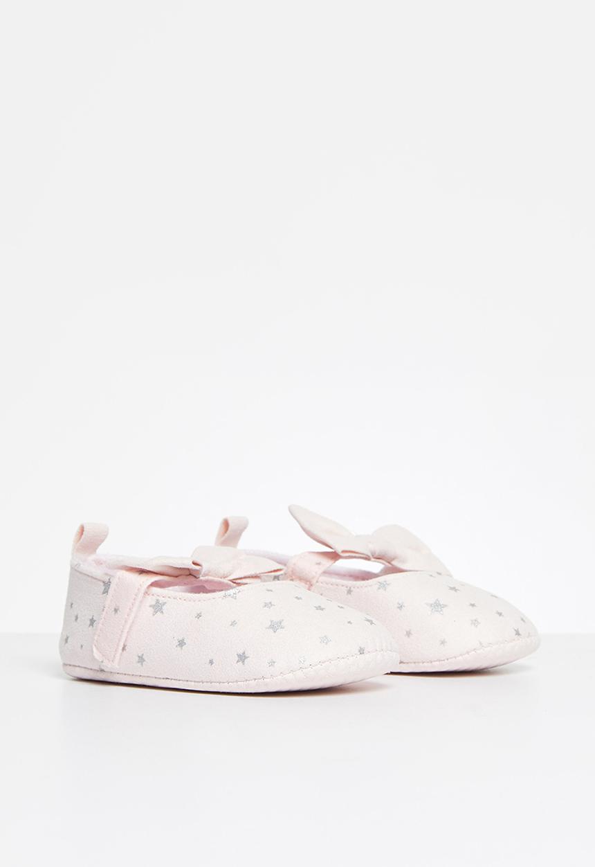 Pop Candy - Girls star pump with bow - pink
