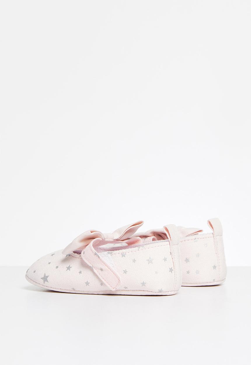 Pop Candy - Girls star pump with bow - pink