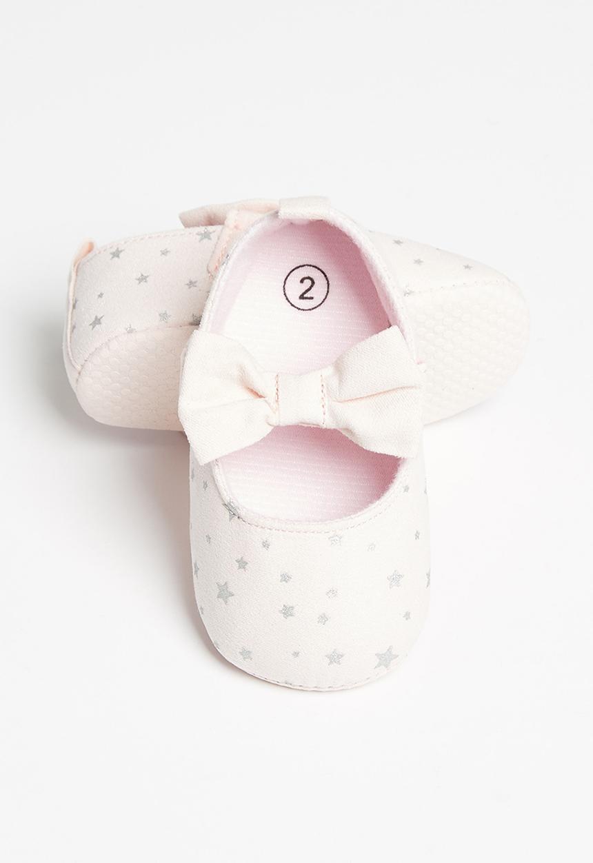 Pop Candy - Girls star pump with bow - pink