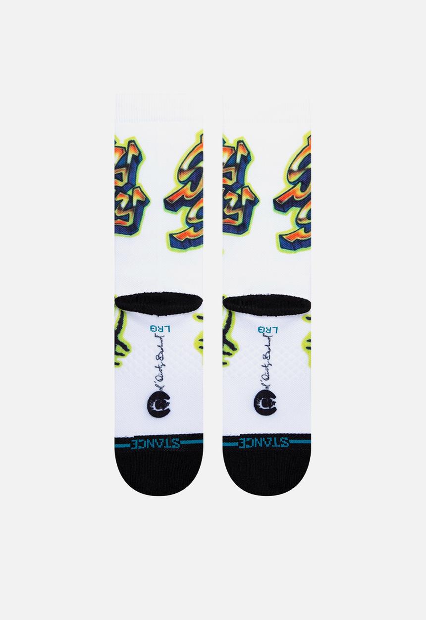 Stance Socks - Shimmy shimmy ya socks - white multi