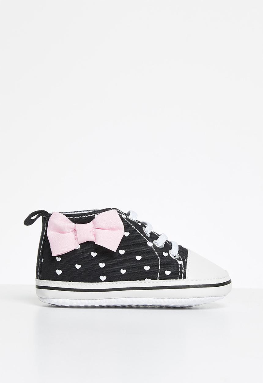 Pop Candy - Girls canvas top sneaker - black
