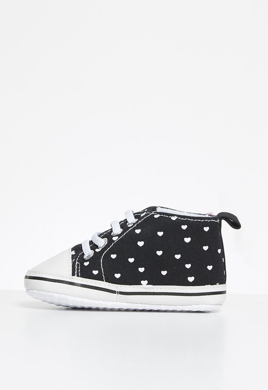 Pop Candy - Girls canvas top sneaker - black