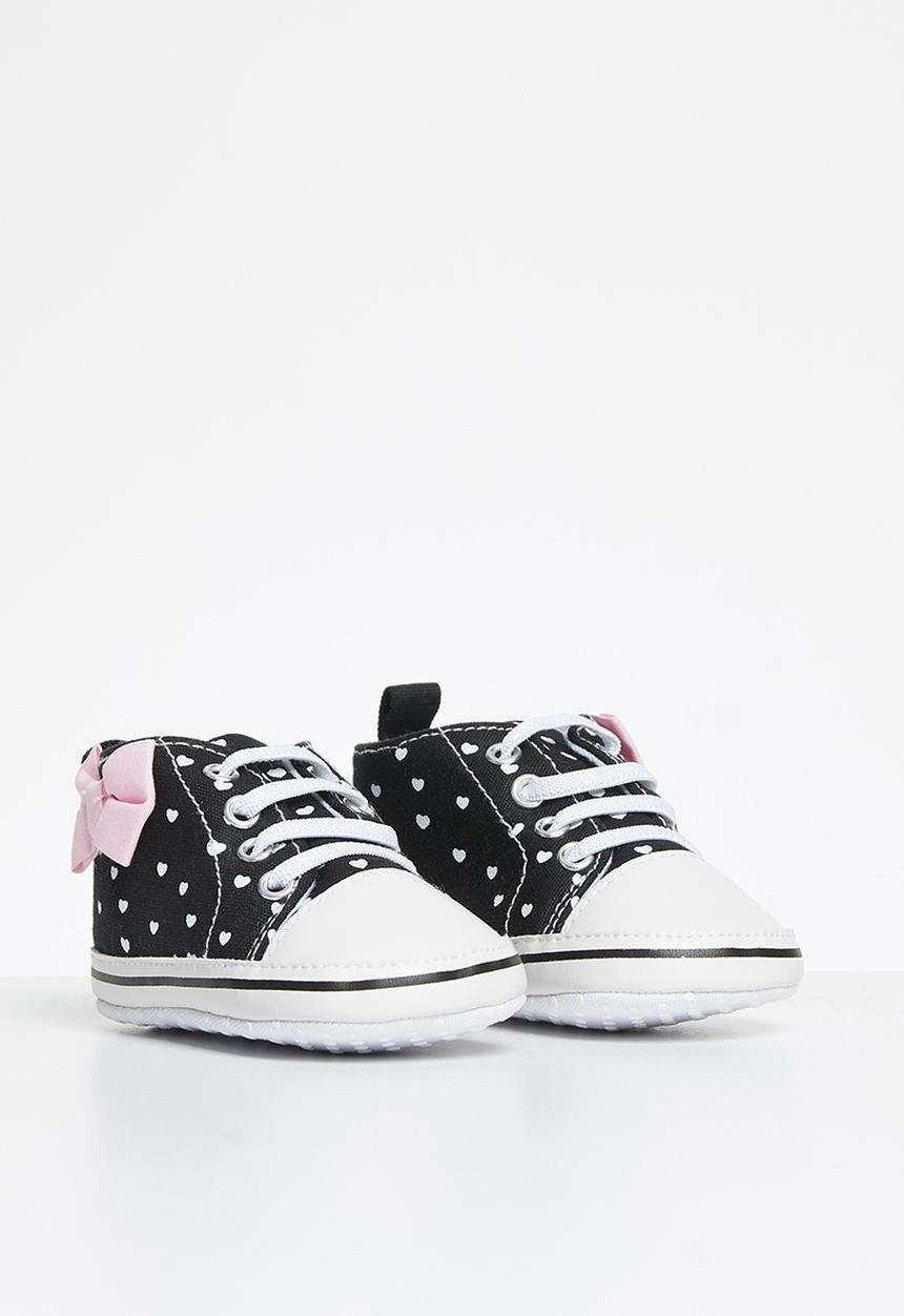 Pop Candy - Girls canvas top sneaker - black