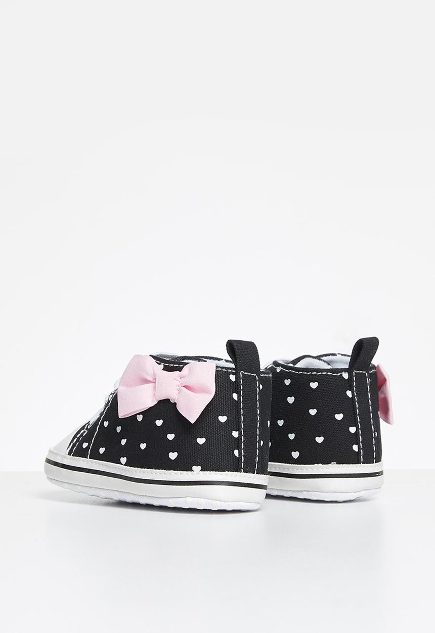 Pop Candy - Girls canvas top sneaker - black