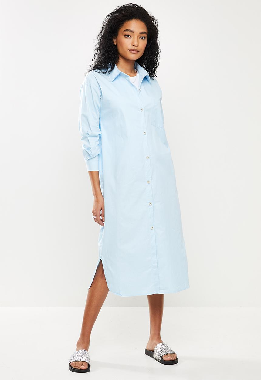 STYLE REPUBLIC - Maxi shirt dress - blue