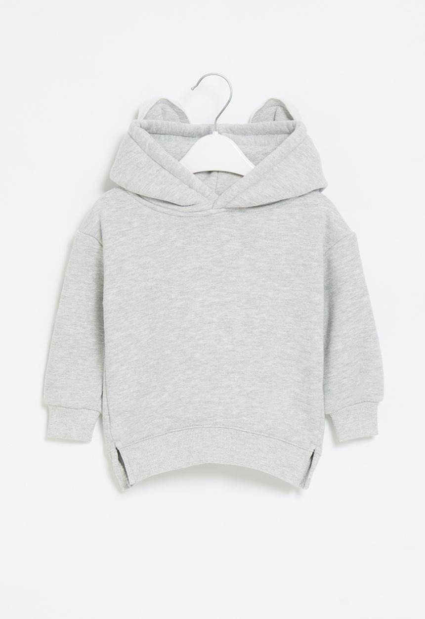 Pop Candy - Girls hoodie with ears - grey