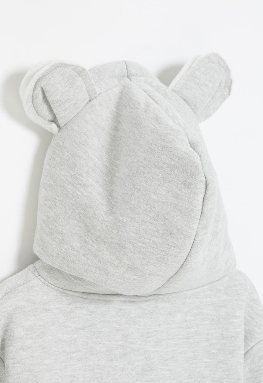 Pop Candy - Girls hoodie with ears - grey