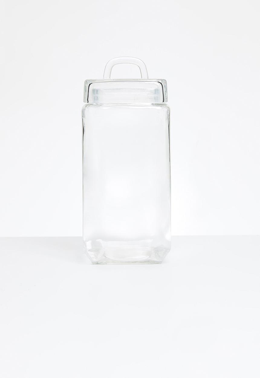 Sixth Floor - Azula square glass canister - 2.4 litre