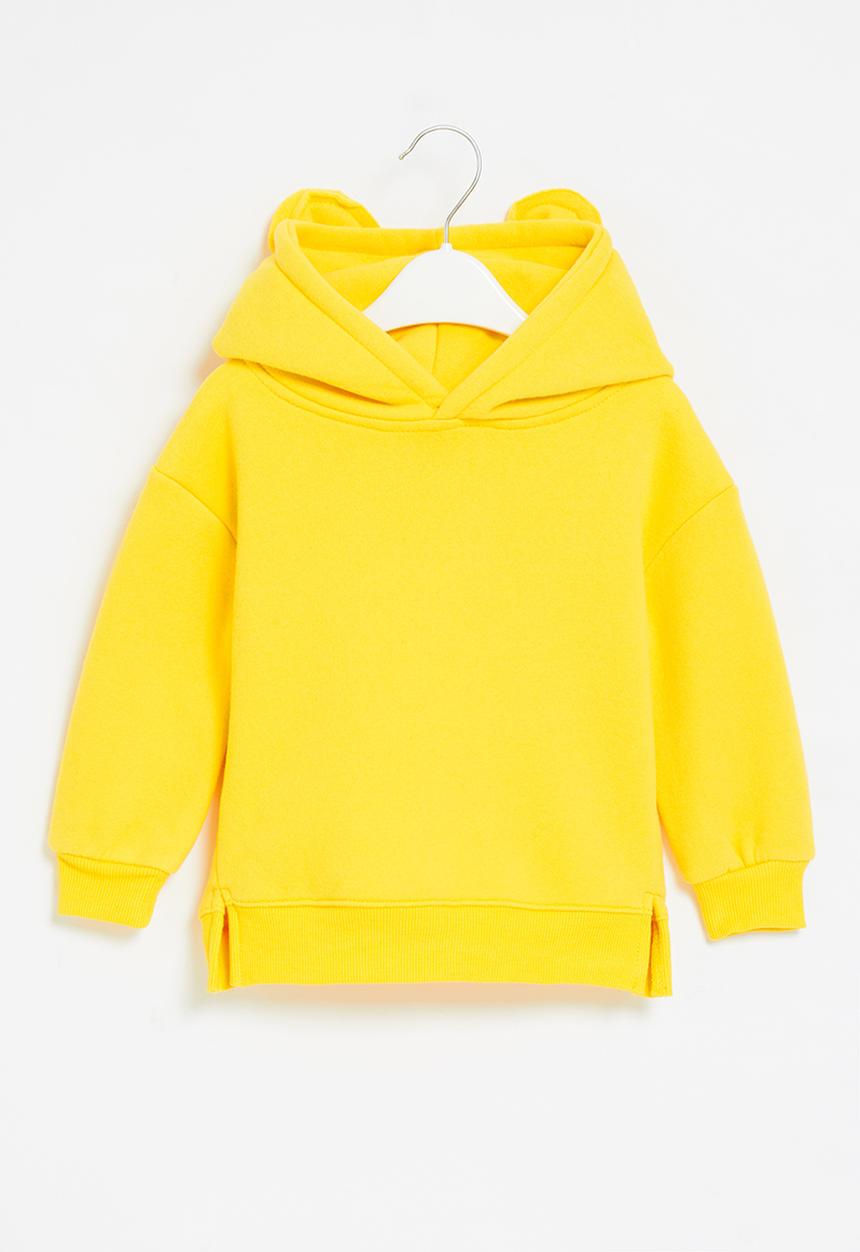 Pop Candy - Girls hoodie with ears - yellow