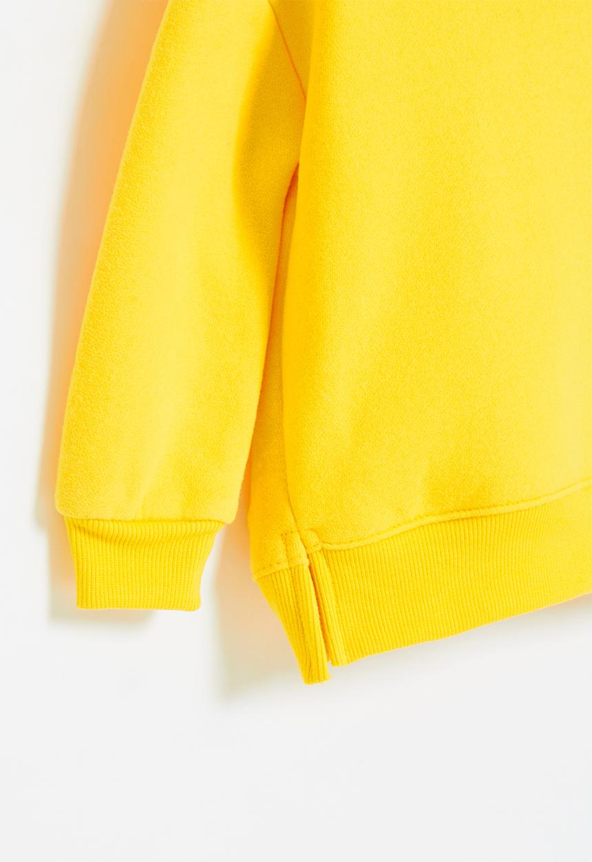Pop Candy - Girls hoodie with ears - yellow