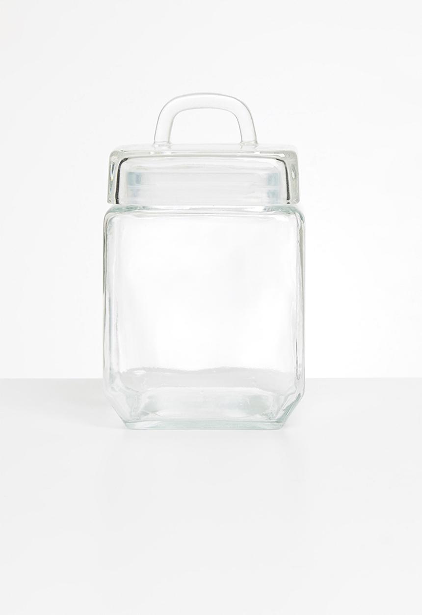 Sixth Floor - Azula square glass canister - 1.2 litre