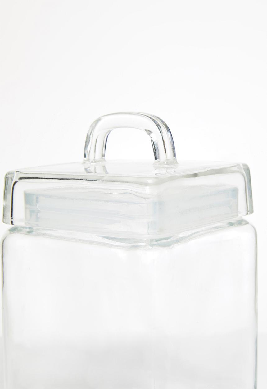 Sixth Floor - Azula square glass canister - 1.2 litre
