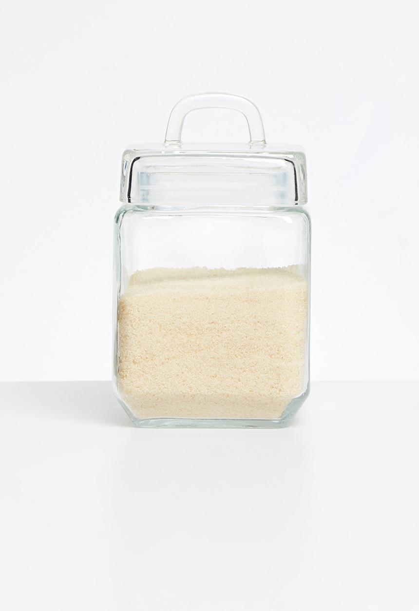 Sixth Floor - Azula square glass canister - 1.2 litre