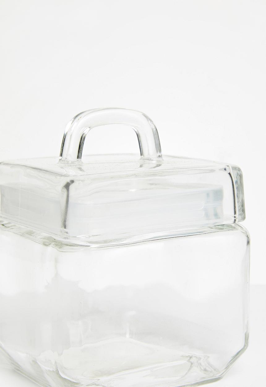 Sixth Floor - Azula square glass canister set of 3 - 900ml 