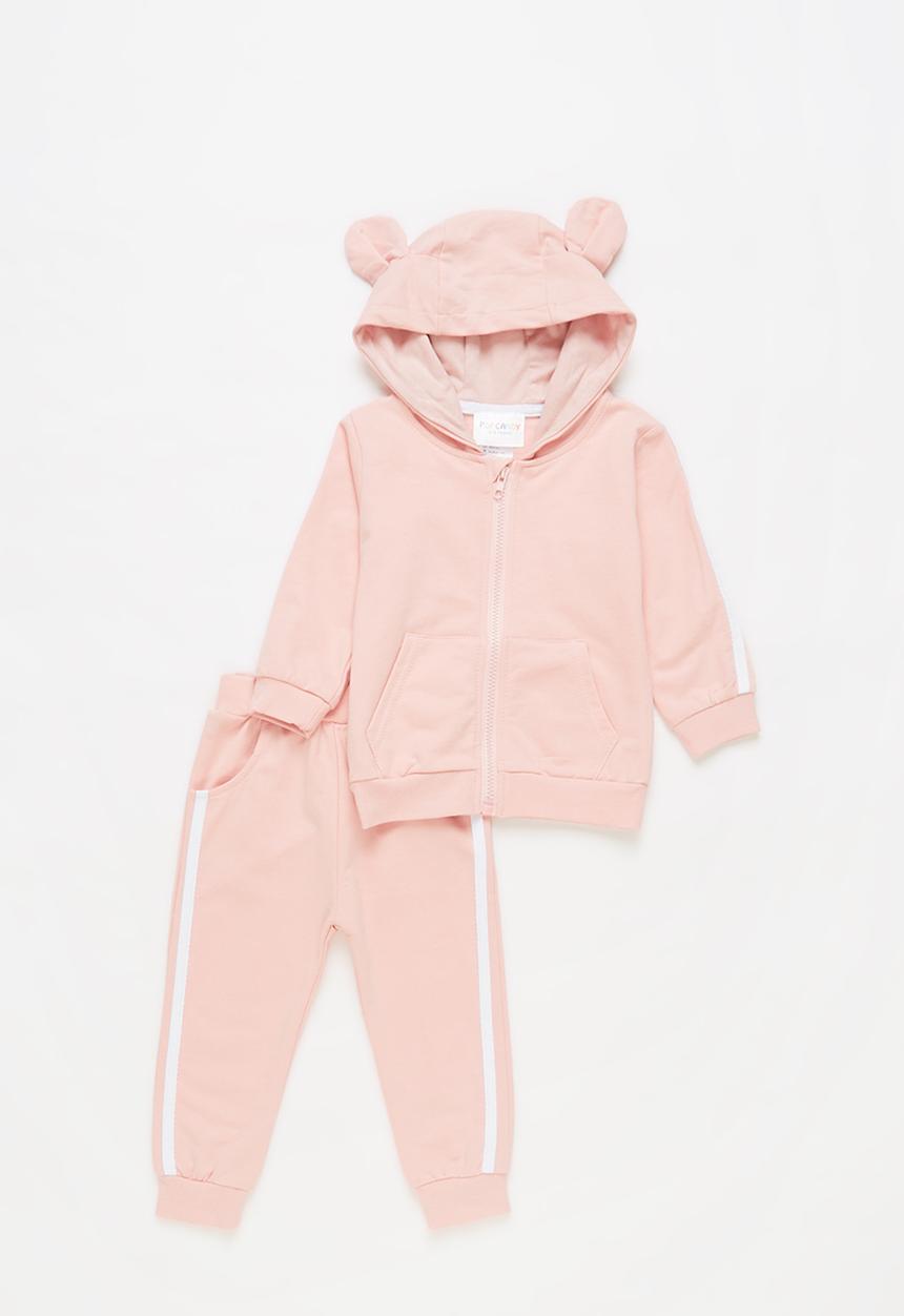 Pop Candy - Girls tracksuit with ears - pink