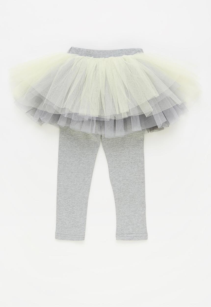 Pop Candy - Girls tutu leggings - grey