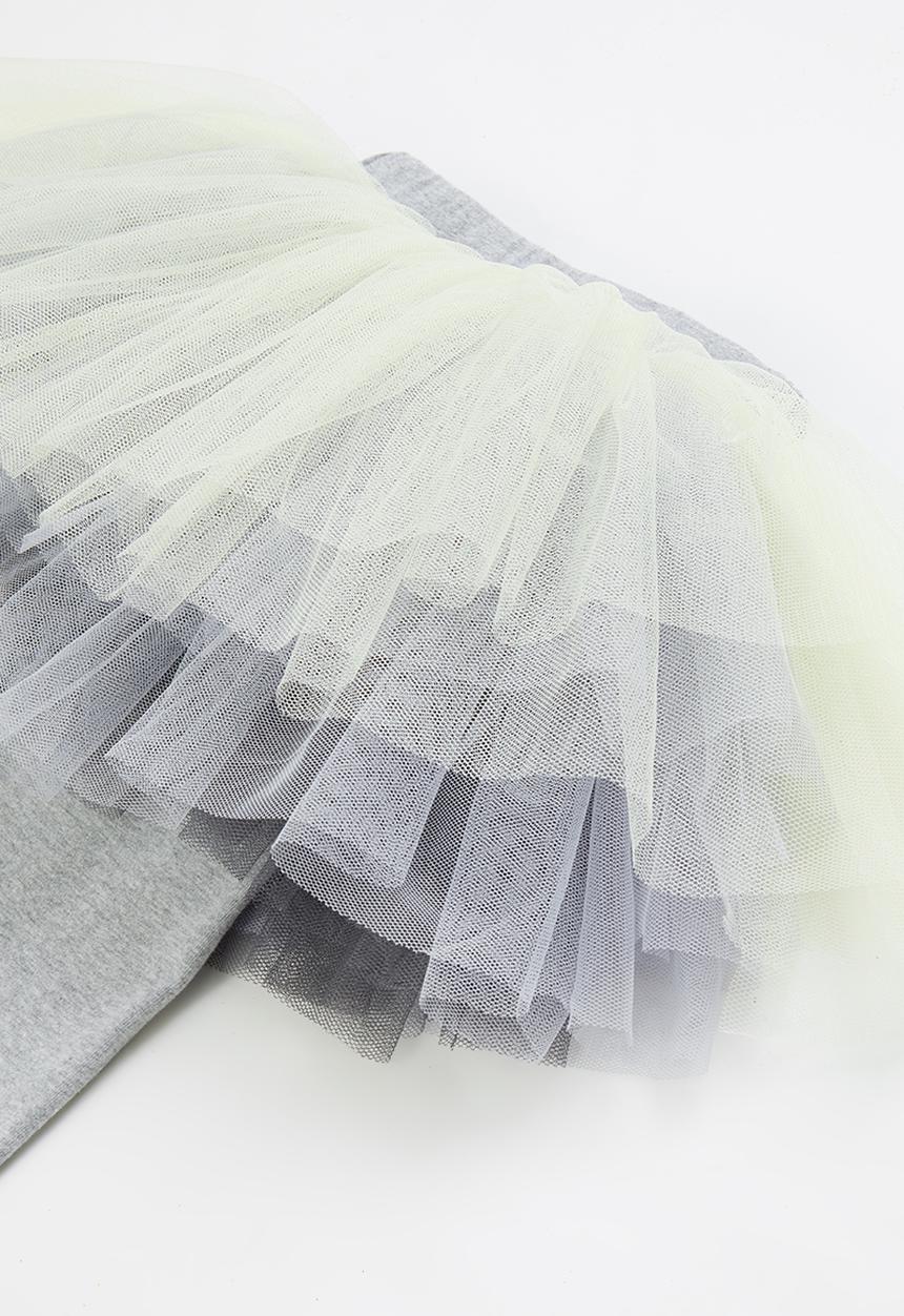 Pop Candy - Girls tutu leggings - grey